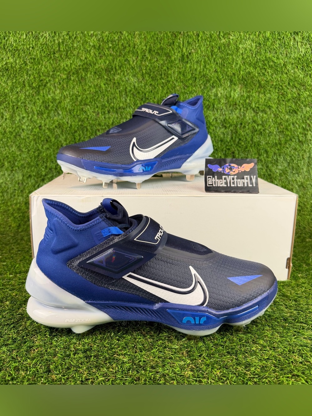 NEW Nike Force Zoom Trout 8 Elite Metal Baseball Cleats DX6963-414 Men’s 10.5